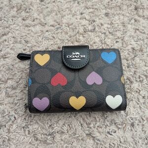 Coach Multicolor Heart Wallet-sale July 4